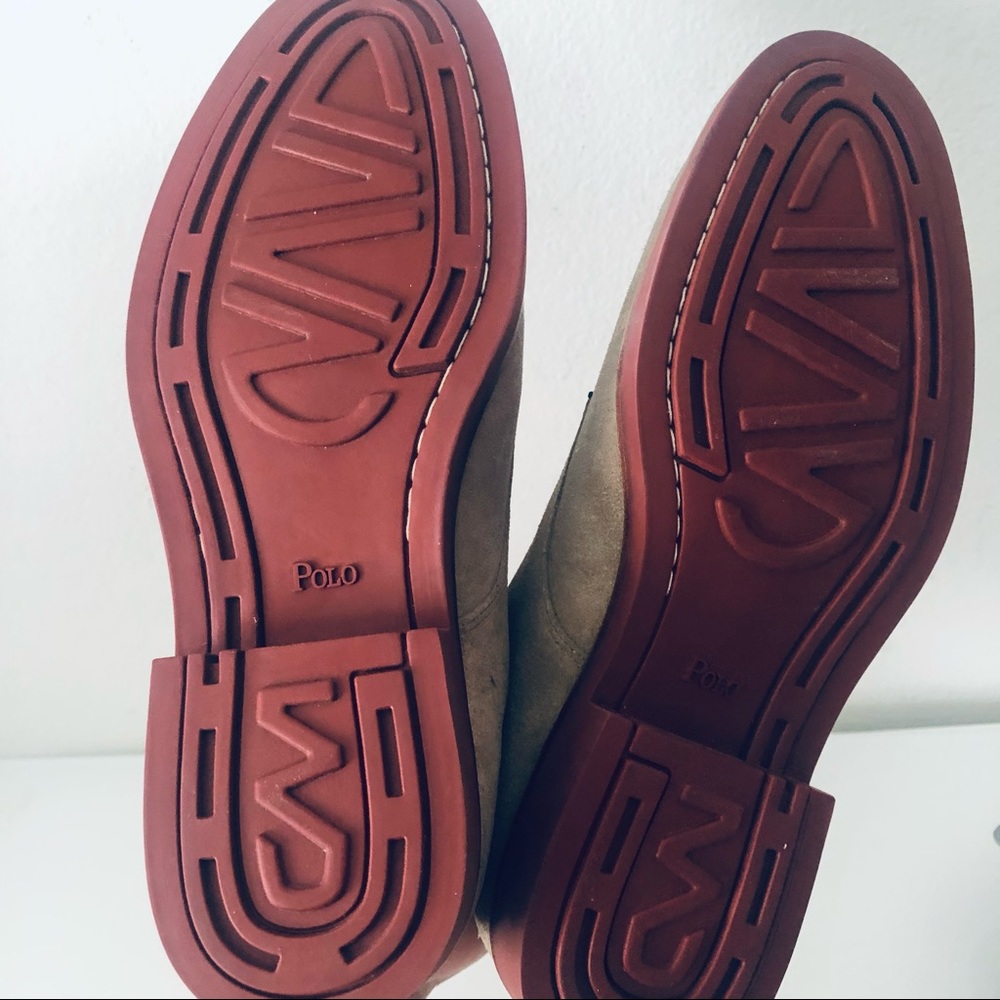 POLO RALPH LAUREN LEATHER PLAIN TOE SHOES.8.5 - Picture 8 of 9